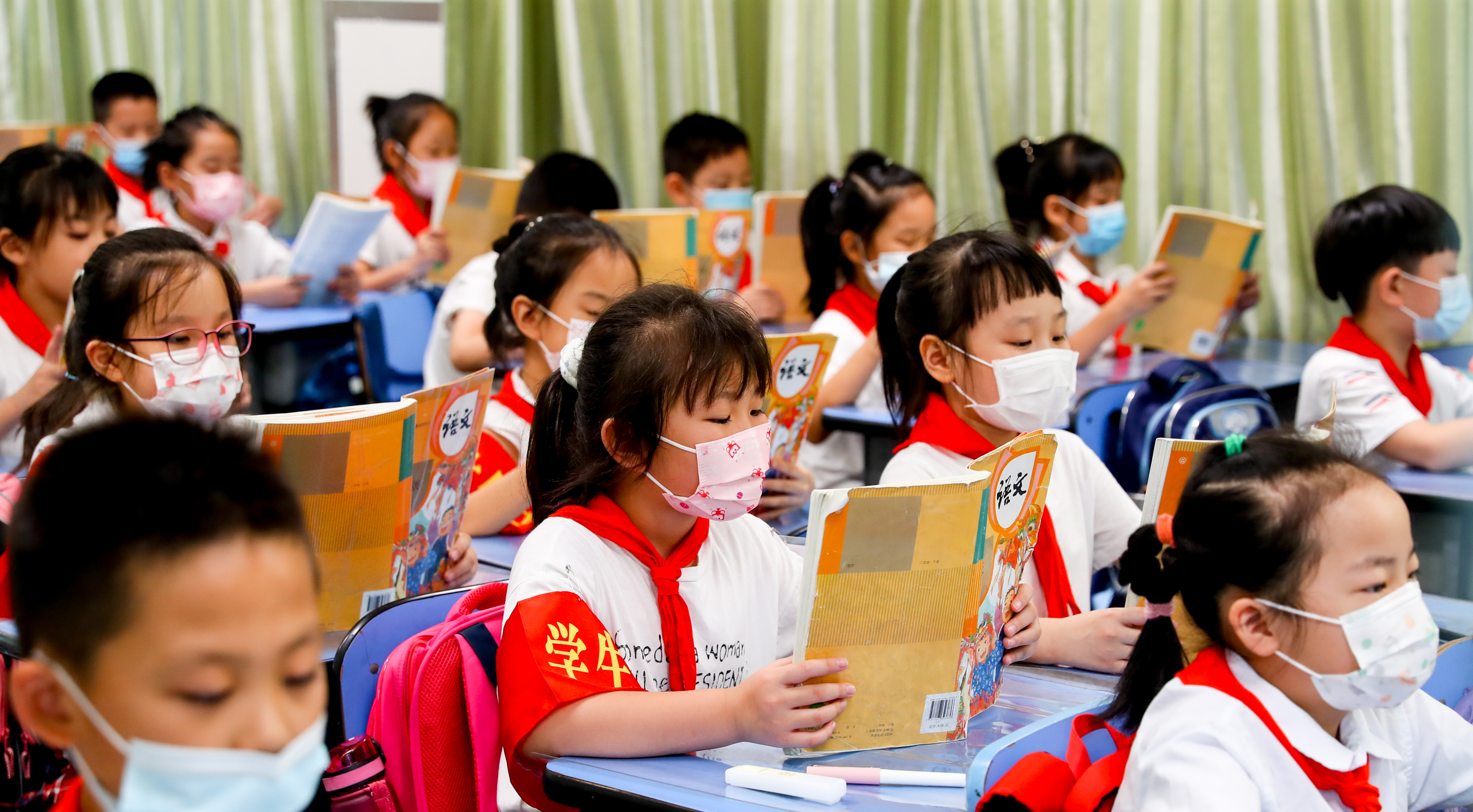 9月1日,武汉市江岸区博雅小学有序开学.张畅摄