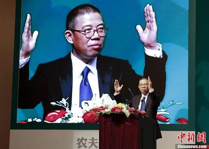 资料图：农夫山泉创始人钟睒睒。<a target='_blank' href='http://www.chinanews.com/'>中新社</a>发 刘关关 摄