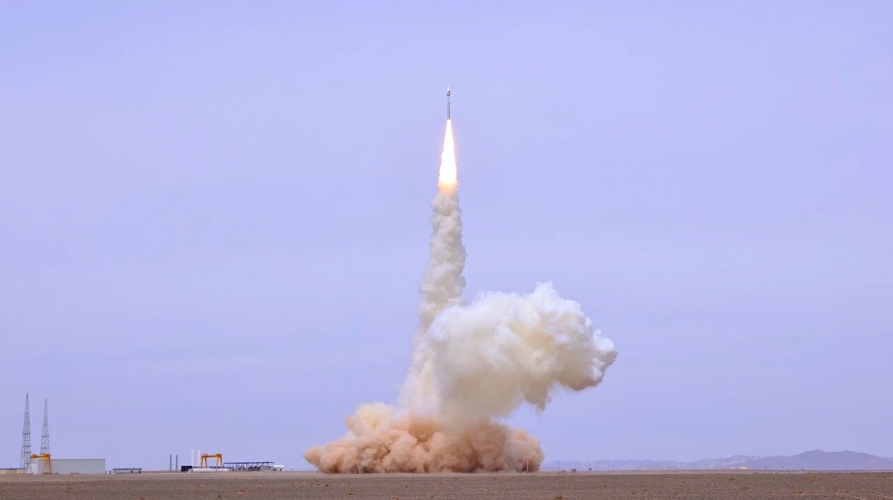 “电建一号”卫星在酒泉卫星发射中心成功发射。中国酒泉卫星发射中心供图