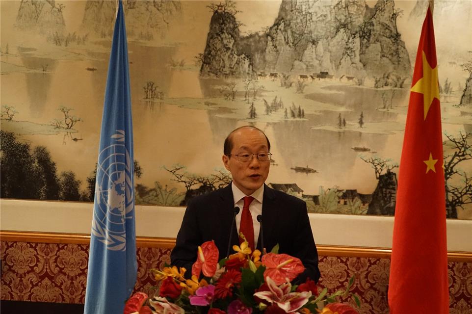 中国常驻联合国代表团举行建国68周年国庆招待会
